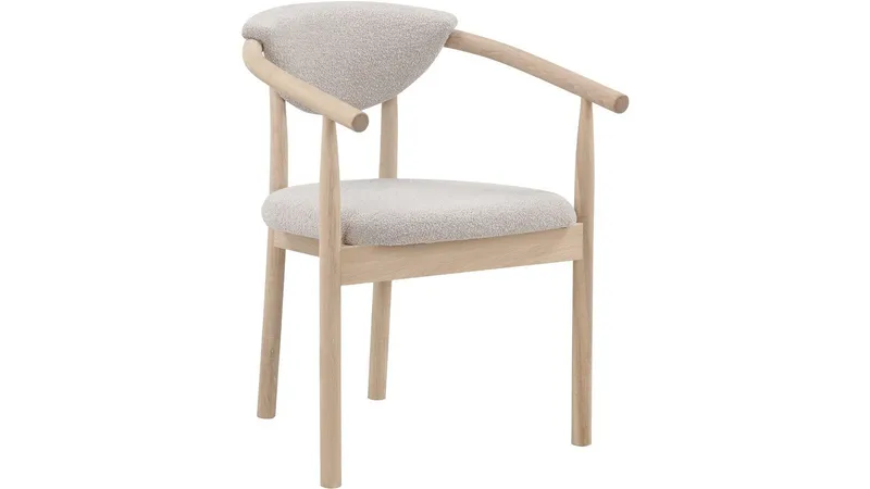 Spisestol Selvik i Bouclé, beige