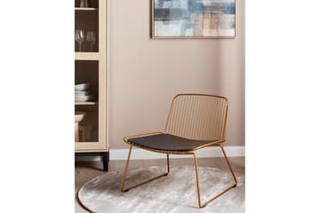 Spisestol Snorum - Gull, svart - Møbler - Stoler - Spisestuestoler & kjøkkenstoler