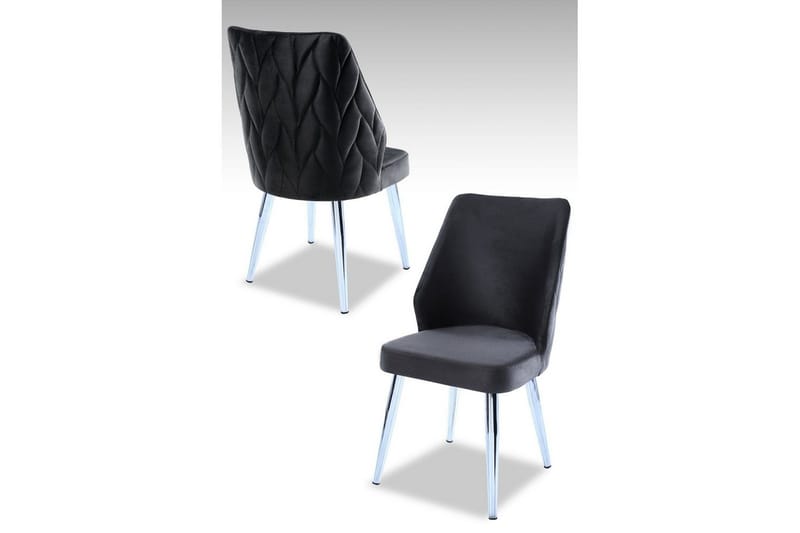 Spisestol Stifen Antrasitt / Krom, Antrasitt / Krom