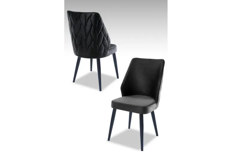 Spisestol Stifen Antrasitt / Svart, Antrasitt / Svart