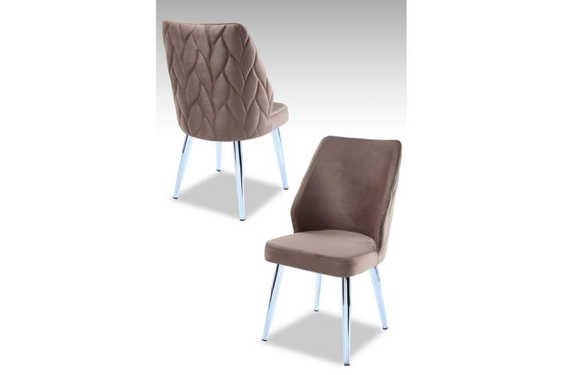 Spisestol Stifen Cappuccino / Krom, Cappuccino / Krom