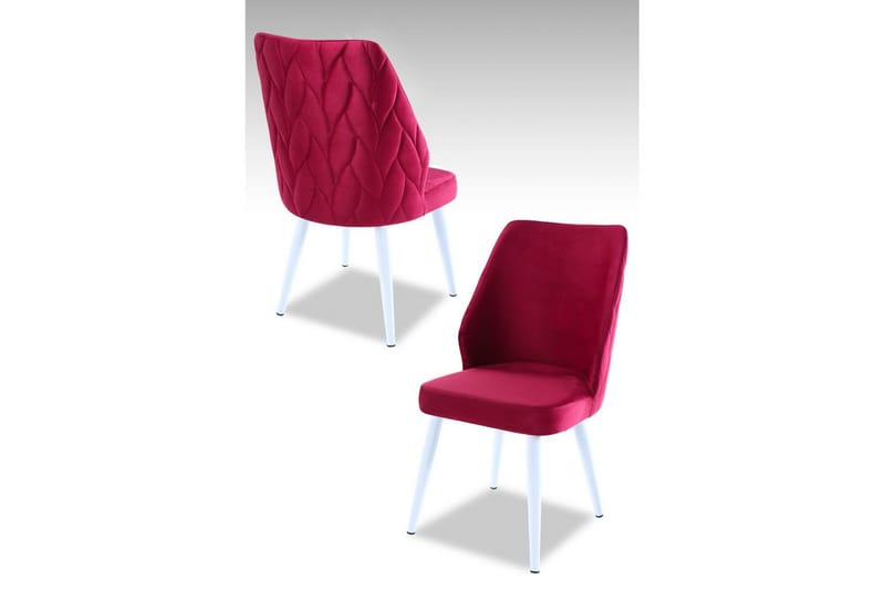Spisestol Stifen Flis Rød / Hvit, Flis Rød / Hvit
