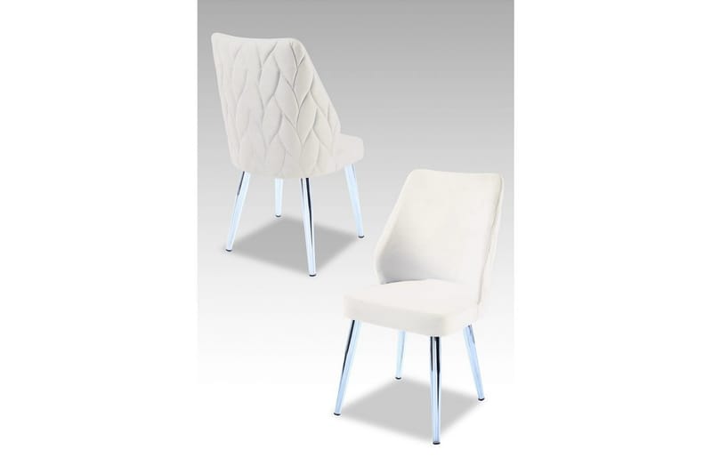 Spisestol Stifen Krem / Krom, Krem / Krom