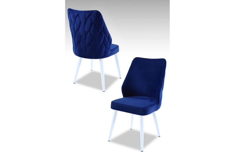 Spisestol Stifen Saxe Blå / Hvit, Saxe Blå / Hvit