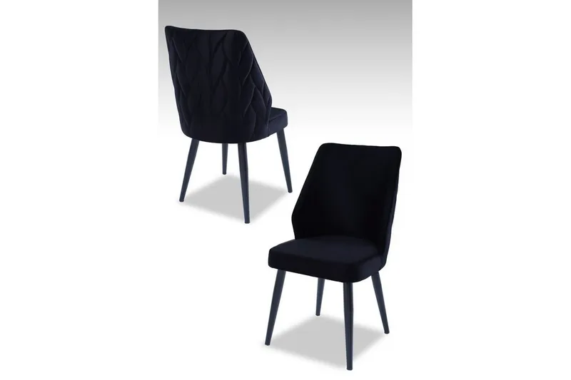Spisestol Stifen Svart, Svart