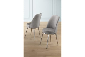 Spisestol Sugako Grå / Krom - Grå / Krom - Møbler - Stoler - Spisestuestoler & kjøkkenstoler