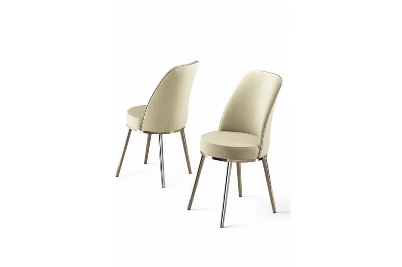 Spisestol Sugako Krem / Krom, Krem / Krom