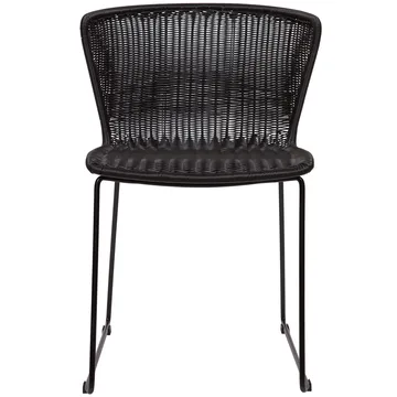 Spisestol Wings 2-pakning utendørs - Svart - Møbler - Stoler - Spisestuestoler & kjøkkenstoler