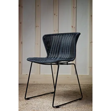 Spisestol Wings 2-pakning utendørs - Svart - Møbler - Stoler - Spisestuestoler & kjøkkenstoler