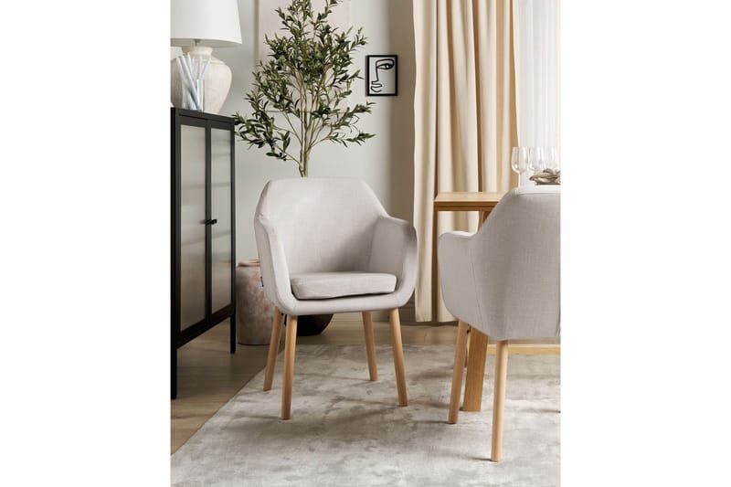 Spisestol Yorkville ll - Beige, lyst tre - Møbler - Stoler - Spisestuestoler & kjøkkenstoler