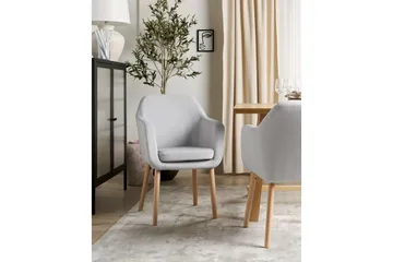 Spisestol Yorkville ll - Grå, lyst tre - Møbler - Stoler - Spisestuestoler & kjøkkenstoler