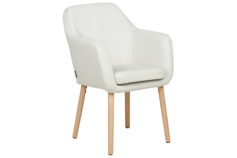 Spisestol Yorkville ll, Hvit, lyst tre