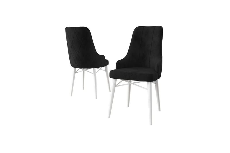 Spisestol Puntoz Svart / Hvit, Svart / Hvit