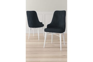 Spisestol Puntoz Antrasitt / Hvit - Antrasitt / Hvit - Møbler - Stoler - Spisestuestoler & kjøkkenstoler