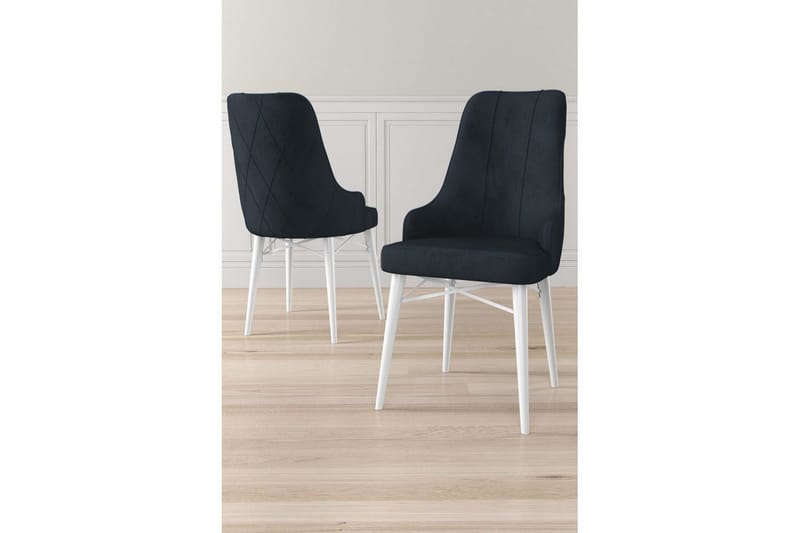 Spisestol Puntoz Antrasitt / Hvit - Antrasitt / Hvit - Møbler - Stoler - Spisestuestoler & kjøkkenstoler
