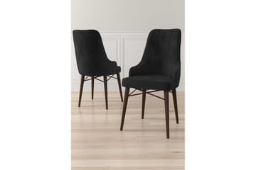 Spisestol Puntoz Svart / Brun - Svart / Brun - Møbler - Stoler - Spisestuestoler & kjøkkenstoler