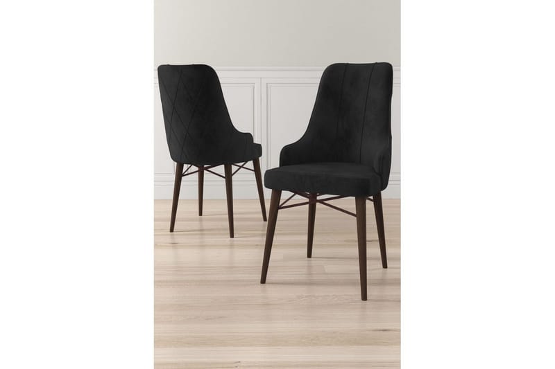 Spisestol Puntoz Svart / Brun - Svart / Brun - Møbler - Stoler - Spisestuestoler & kjøkkenstoler