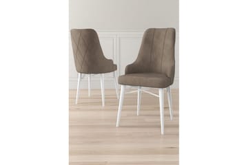 Spisestol Puntoz Cappuccino / Hvit - Cappuccino / Hvit - Møbler - Stoler - Spisestuestoler & kjøkkenstoler