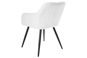 Spisestuestol Casmalia sett av 2 Hvit/Svart - Hvit/Svart - Møbler - Stoler - Spisestuestoler & kjøkkenstoler