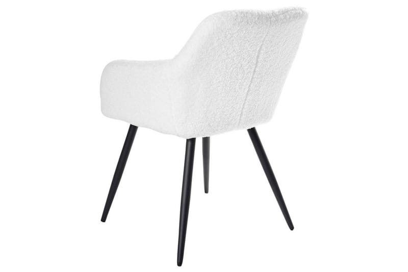 Spisestuestol Casmalia sett av 2 Hvit/Svart - Hvit/Svart - Møbler - Stoler - Spisestuestoler & kjøkkenstoler