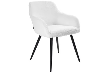 Spisestuestol Casmalia sett av 2 Hvit/Svart - Hvit/Svart - Møbler - Stoler - Spisestuestoler & kjøkkenstoler