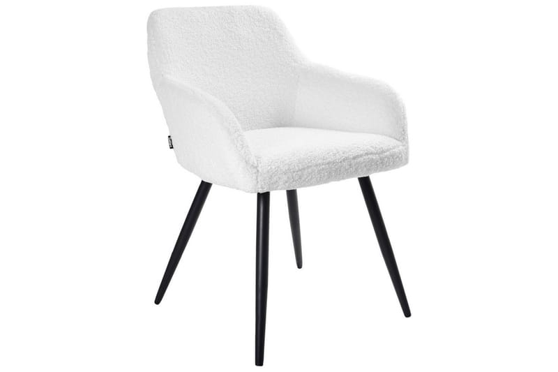 Spisestuestol Casmalia sett av 2 Hvit/Svart - Hvit/Svart - Møbler - Stoler - Spisestuestoler & kjøkkenstoler