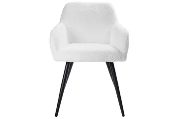 Spisestuestol Casmalia sett av 2 Hvit/Svart - Hvit/Svart - Møbler - Stoler - Spisestuestoler & kjøkkenstoler