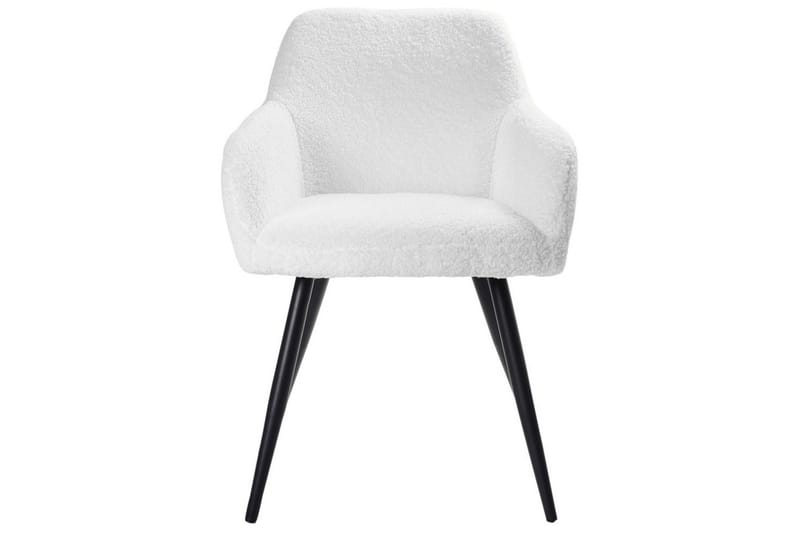 Spisestuestol Casmalia sett av 2 Hvit/Svart - Hvit/Svart - Møbler - Stoler - Spisestuestoler & kjøkkenstoler