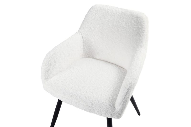 Spisestuestol Casmalia sett av 2 Hvit/Svart - Hvit/Svart - Møbler - Stoler - Spisestuestoler & kjøkkenstoler