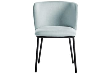 Spisestuestol Mina sett med 2 Blå/Svart - Blå/Svart - Møbler - Stoler - Spisestuestoler & kjøkkenstoler