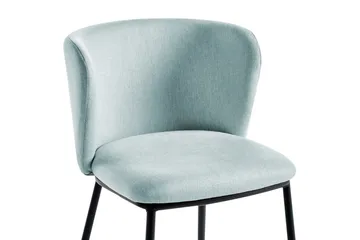 Spisestuestol Mina sett med 2 Blå/Svart - Blå/Svart - Møbler - Stoler - Spisestuestoler & kjøkkenstoler