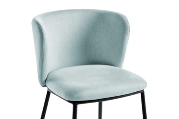 Spisestuestol Mina sett med 2 Blå/Svart - Blå/Svart - Møbler - Stoler - Spisestuestoler & kjøkkenstoler