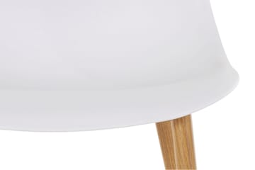 Abia Spisestol Plast 4-pk - Hvit - Møbler - Stoler - Spisestuestoler & kjøkkenstoler