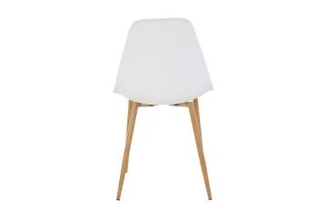 Abia Spisestol Plast 4-pk - Hvit - Møbler - Stoler - Spisestuestoler & kjøkkenstoler