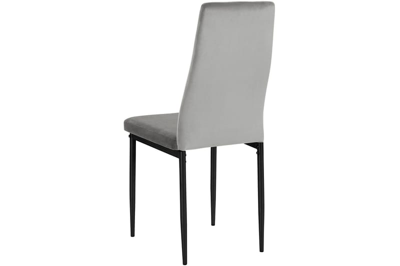 Aggarp Spisestol - Fløyel/Grå - Møbler - Stoler - Spisestuestoler & kjøkkenstoler