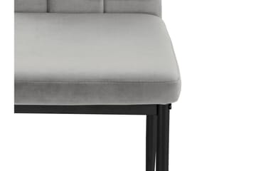 Aggarp Spisestol - Fløyel/Grå - Møbler - Stoler - Spisestuestoler & kjøkkenstoler