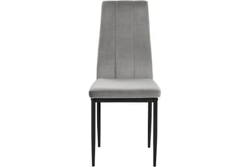 Aggarp Spisestol - Fløyel/Grå - Møbler - Stoler - Spisestuestoler & kjøkkenstoler