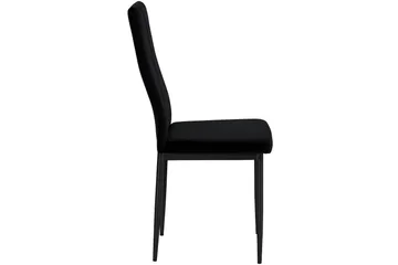 Aggarp Spisestol - Fløyel/Svart - Møbler - Stoler - Spisestuestoler & kjøkkenstoler