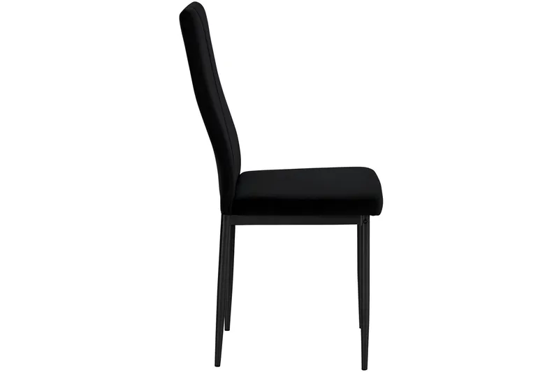 Aggarp Spisestol - Fløyel/Svart - Møbler - Stoler - Spisestuestoler & kjøkkenstoler