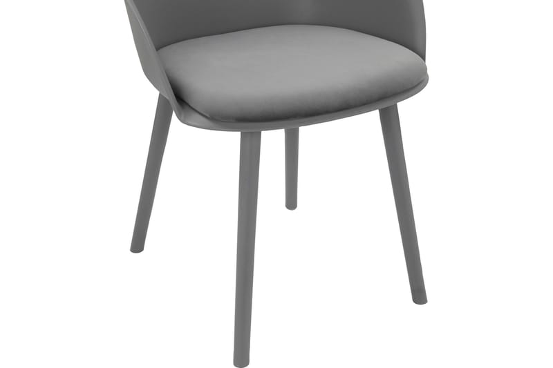 Aimee Karmstol - Antrasitt - Møbler - Stoler - Spisestuestoler & kjøkkenstoler