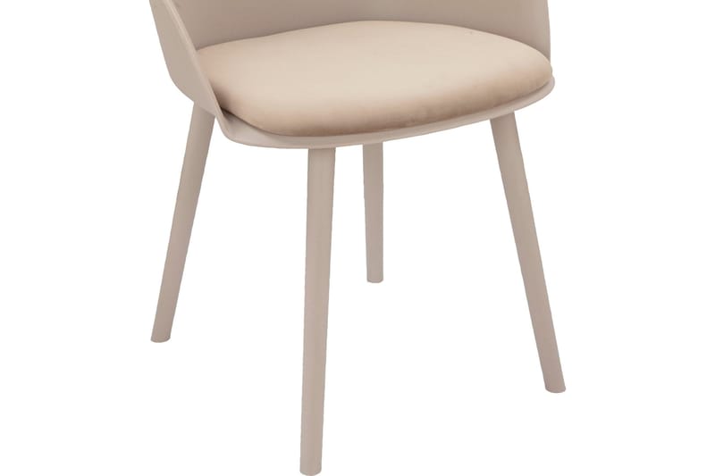 Aimee Karmstol - Beige - Møbler - Stoler - Spisestuestoler & kjøkkenstoler