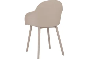 Aimee Karmstol - Beige - Møbler - Stoler - Spisestuestoler & kjøkkenstoler