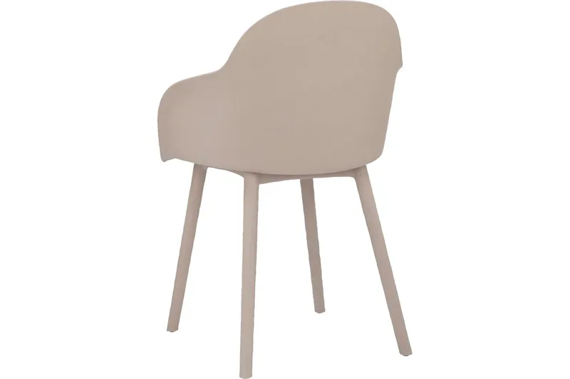 Aimee Karmstol - Beige - Møbler - Stoler - Spisestuestoler & kjøkkenstoler
