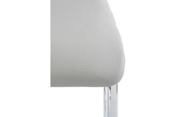 Aleia Spisestol Kunstlær 4-pk - Lysegrå/Krom - Møbler - Stoler - Spisestuestoler & kjøkkenstoler