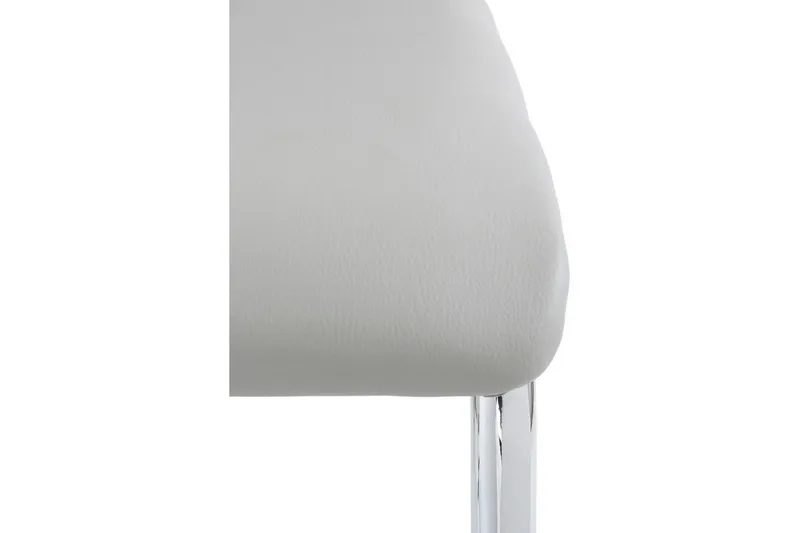 Aleia Spisestol Kunstlær 4-pk - Lysegrå/Krom - Møbler - Stoler - Spisestuestoler & kjøkkenstoler