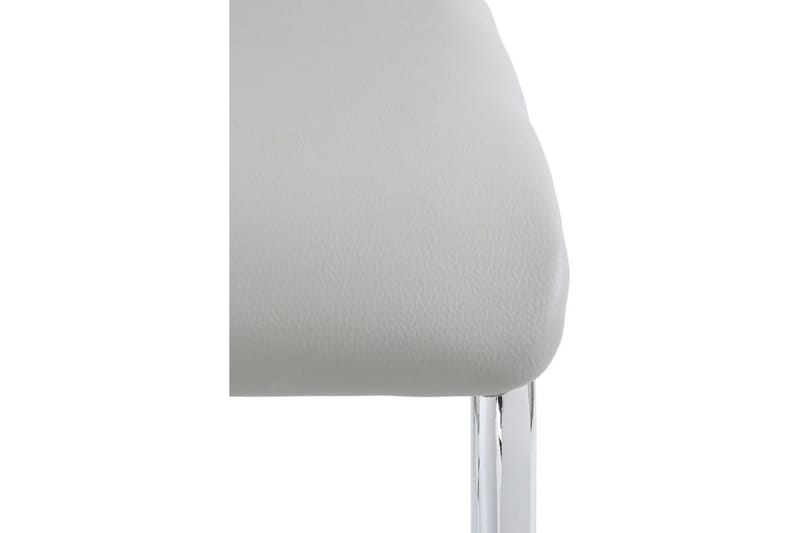 Aleia Spisestol Kunstlær 4-pk - Lysegrå/Krom - Møbler - Stoler - Spisestuestoler & kjøkkenstoler