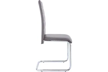 Aleia Spisestol Kunstlær 4-pk - Grå - Møbler - Stoler - Spisestuestoler & kjøkkenstoler