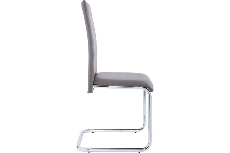Aleia Spisestol Kunstlær 4-pk - Grå - Møbler - Stoler - Spisestuestoler & kjøkkenstoler