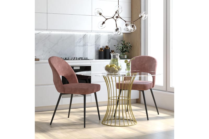 Alexi Spisestol Rosa - CosmoLiving - Møbler - Stoler - Spisestuestoler & kjøkkenstoler