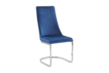 Altoona Matstol 2-pk - Fløyel/Marineblå - Møbler - Stoler - Spisestuestoler & kjøkkenstoler